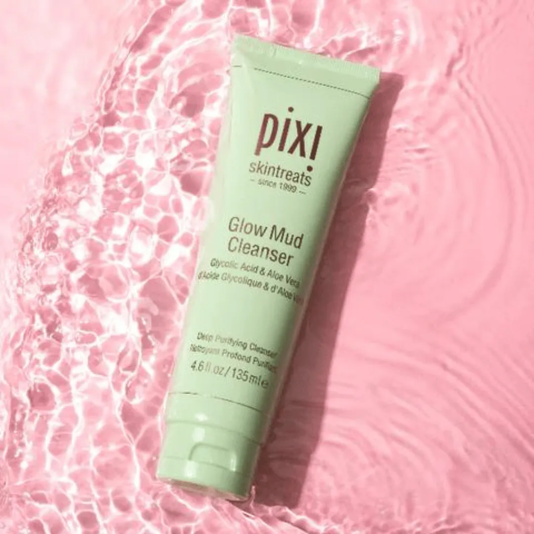 0 PIXI Glow Mud Cleanser d'Acide Glycolique & d'Aloe Vera 135 ML