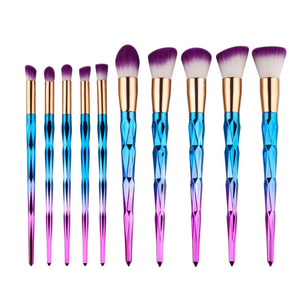 10PCS GUJHUI Professional makeup brushes Eyeshadow Eyeliner brush Contour Foundation make up brushes pinceaux maquillage