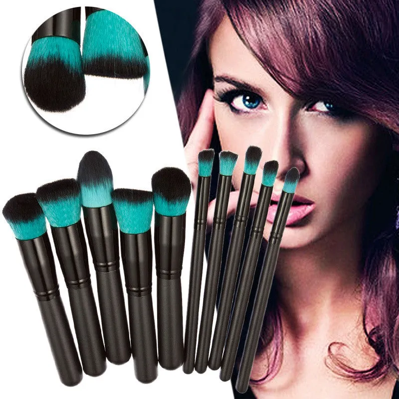 10PCS Professional Maange makeup brushes Foundation Powder Eyeshadow toothbrush Wood makeup brush maquiagem cosmetics tool