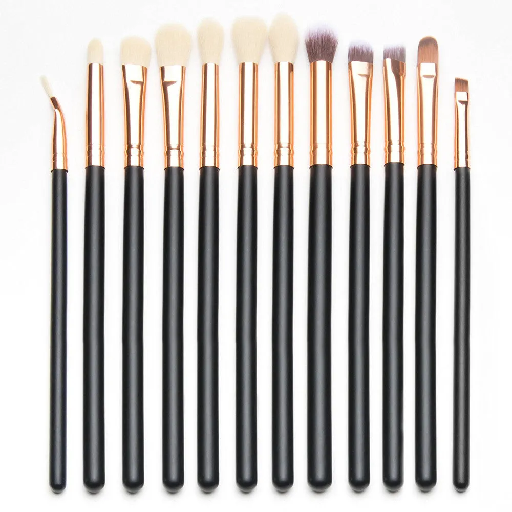 12pcs Professional makeup brushes Eyeshadow Eye maquiagem pinceaux cosmetics make up brushes Tool Powder Foundation brush