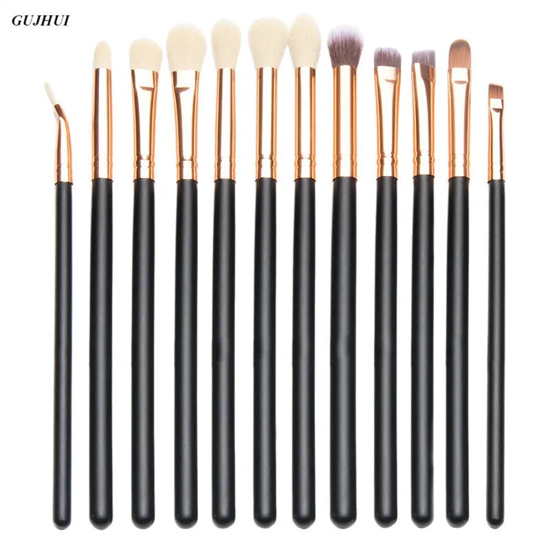 12pcs Professional makeup brushes Eyeshadow Eye maquiagem pinceaux cosmetics make up brushes Tool Powder Foundation brush