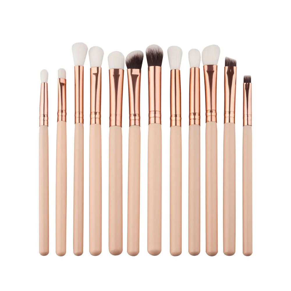 12pcs Professional makeup brushes Eyeshadow Eye maquiagem pinceaux cosmetics make up brushes Tool Powder Foundation brush