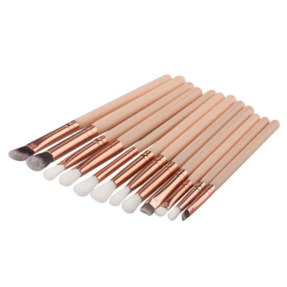 12pcs Professional makeup brushes Eyeshadow Eye maquiagem pinceaux cosmetics make up brushes Tool Powder Foundation brush