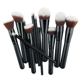 12PCS QiBest Professional makeup brushes rose gold make up brushes Eyeshadow Concealer blending foundation pinceis brush kit