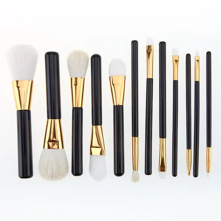 12PCS QiBest Professional makeup brushes rose gold make up brushes Eyeshadow Concealer blending foundation pinceis brush kit