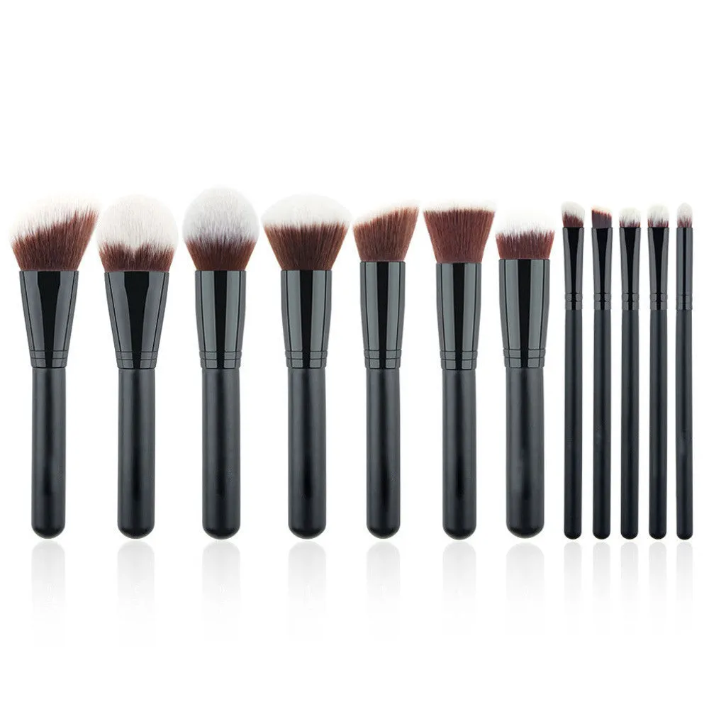 12PCS QiBest Professional makeup brushes rose gold make up brushes Eyeshadow Concealer blending foundation pinceis brush kit