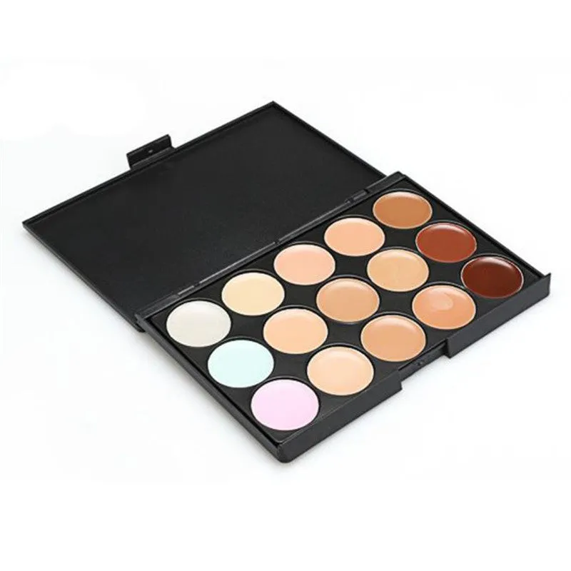 15 Colors professional concealer palette eyeshadow contouring make up Face cream contour palette + 20pcs makeup brushes