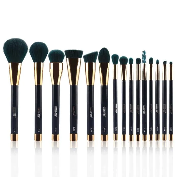 15PCS Maange Professional makeup brushes Cosmetics Wood pinceaux de maquillage Eyeshadow Foundation oval makeup brush Tool