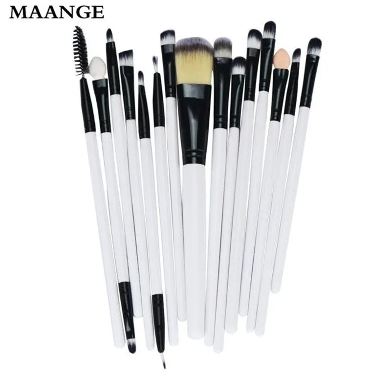 15pcs Makeup Brushes Toiletry Kit Pro Eyeshadow Face Blusher Powder Foundation Tool cosmetics Concealer rose gold Brush