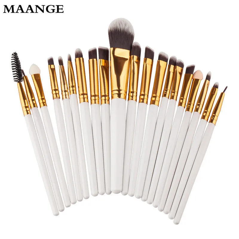 20Pcs Maange Professional makeup brushes maquillage Eyeshadow rose gold brush Foundation ovale makeup brush cosmetics