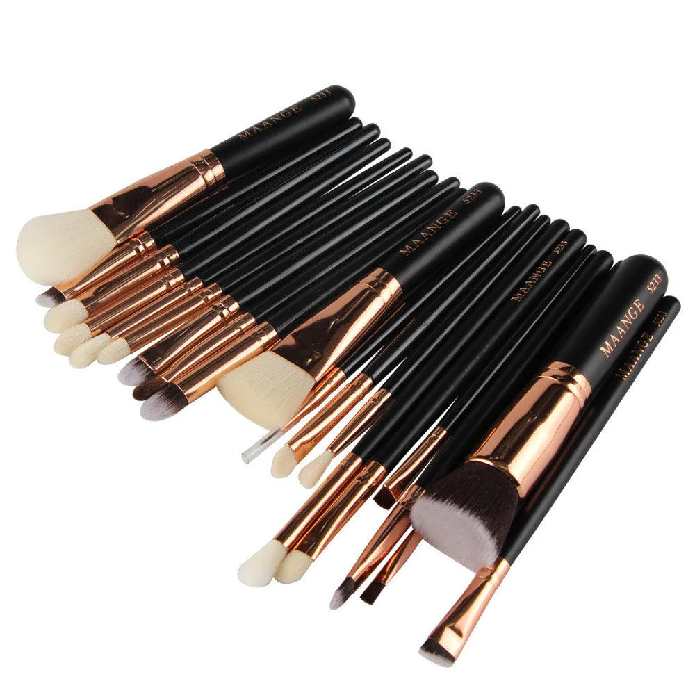 20Pcs Maange Professional makeup brushes maquillage Eyeshadow rose gold brush Foundation ovale makeup brush cosmetics