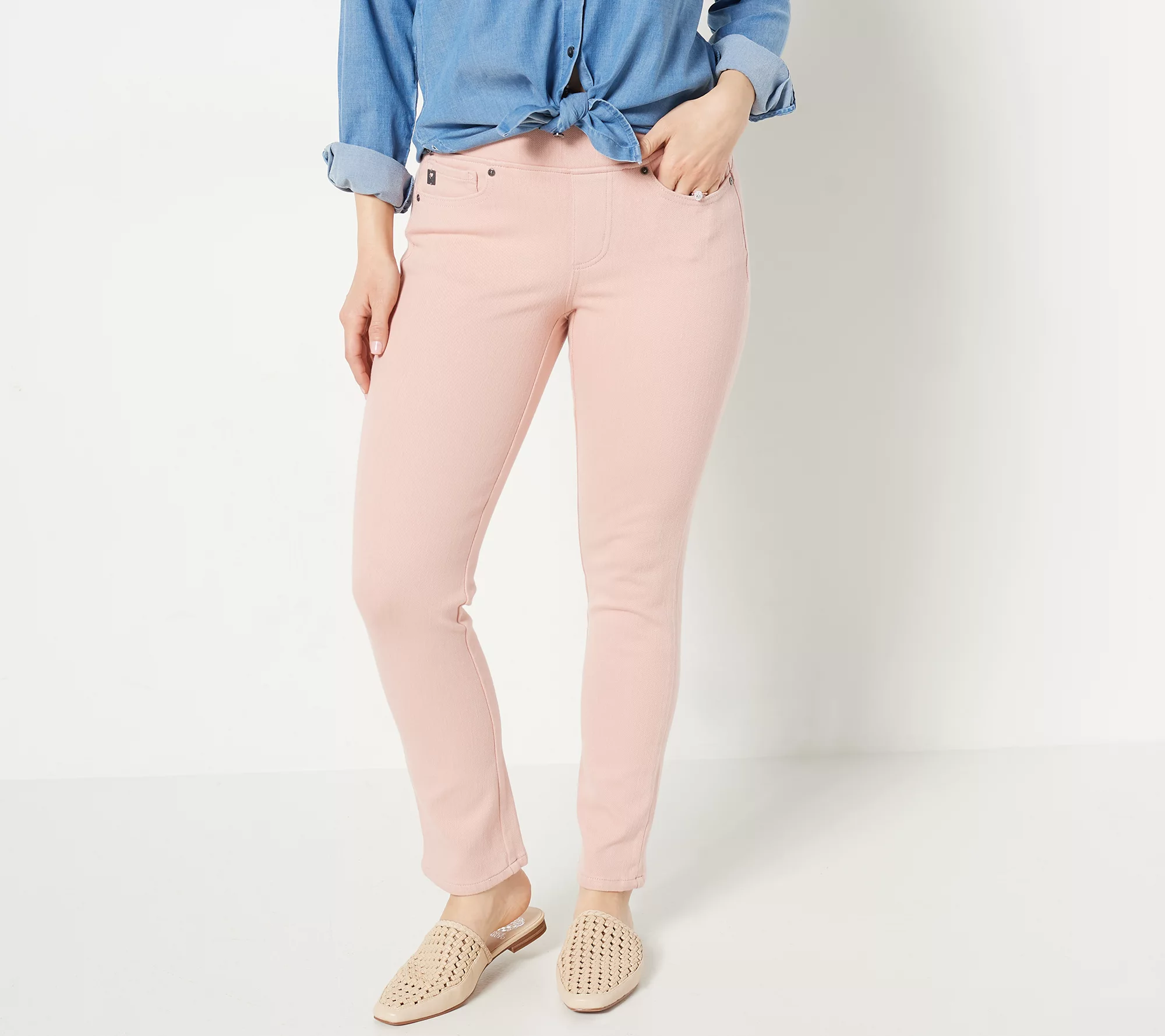 "As Is" Belle by Kim Gravel Regular Flexibelle Slim-Leg Jeans