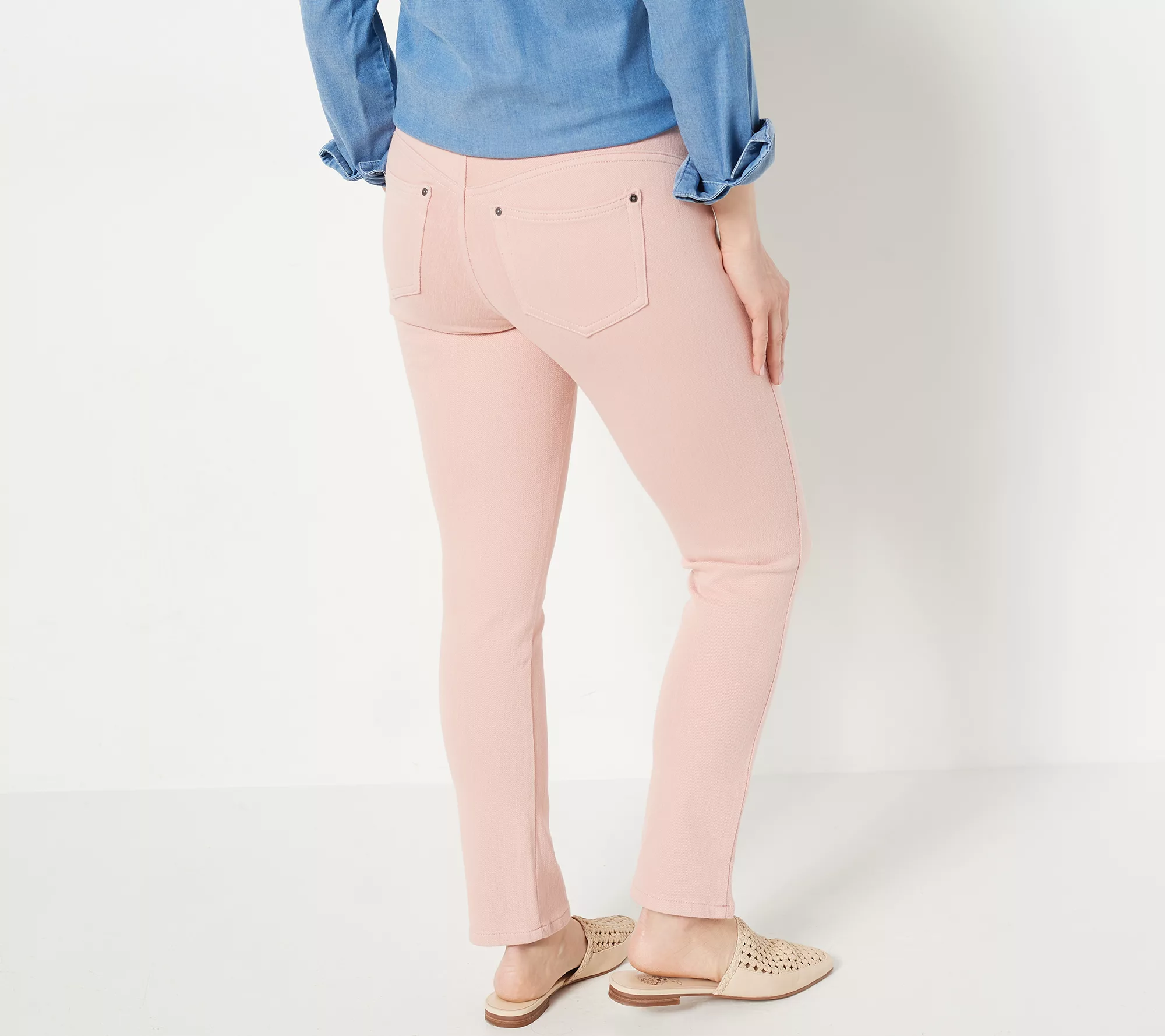 "As Is" Belle by Kim Gravel Regular Flexibelle Slim-Leg Jeans