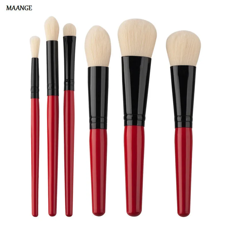 6PCS Pro MAANGE makeup brushes brochas maquillaje Eyeshadow Foundation rose gold make up brushes cosmetics Tools Kits Tools