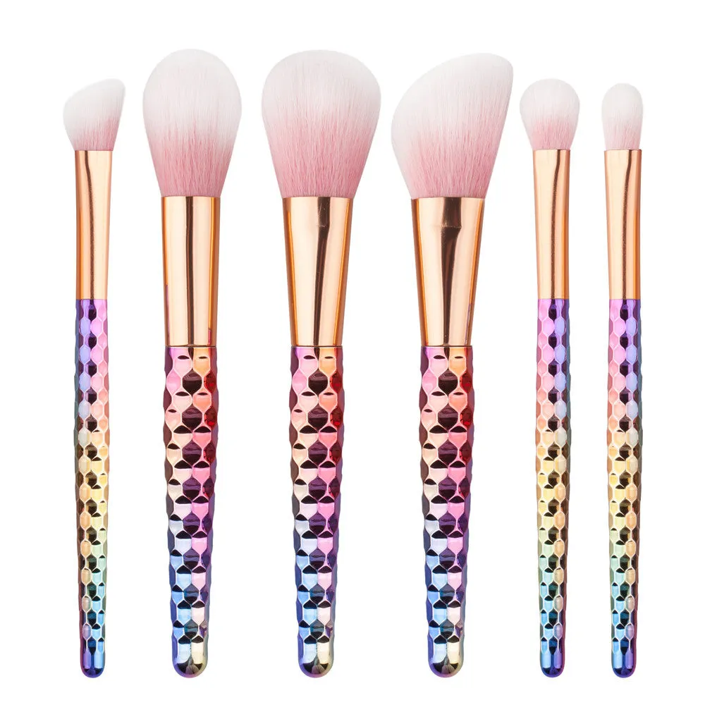 6PCS QiBest Makeup brushes professional maquillage Cosmetics Eyeshadow Foundation brush Multicolor make up brushes Kits Tool