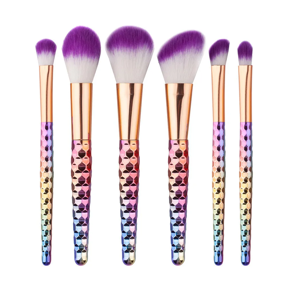 6PCS QiBest Makeup brushes professional maquillage Cosmetics Eyeshadow Foundation brush Multicolor make up brushes Kits Tool