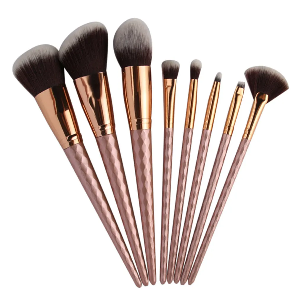 8PCS QiBest Multicolor Makeup brushes Eyeshadow Foundation professional make up brushes brochas maquillaje Cosmetics tools