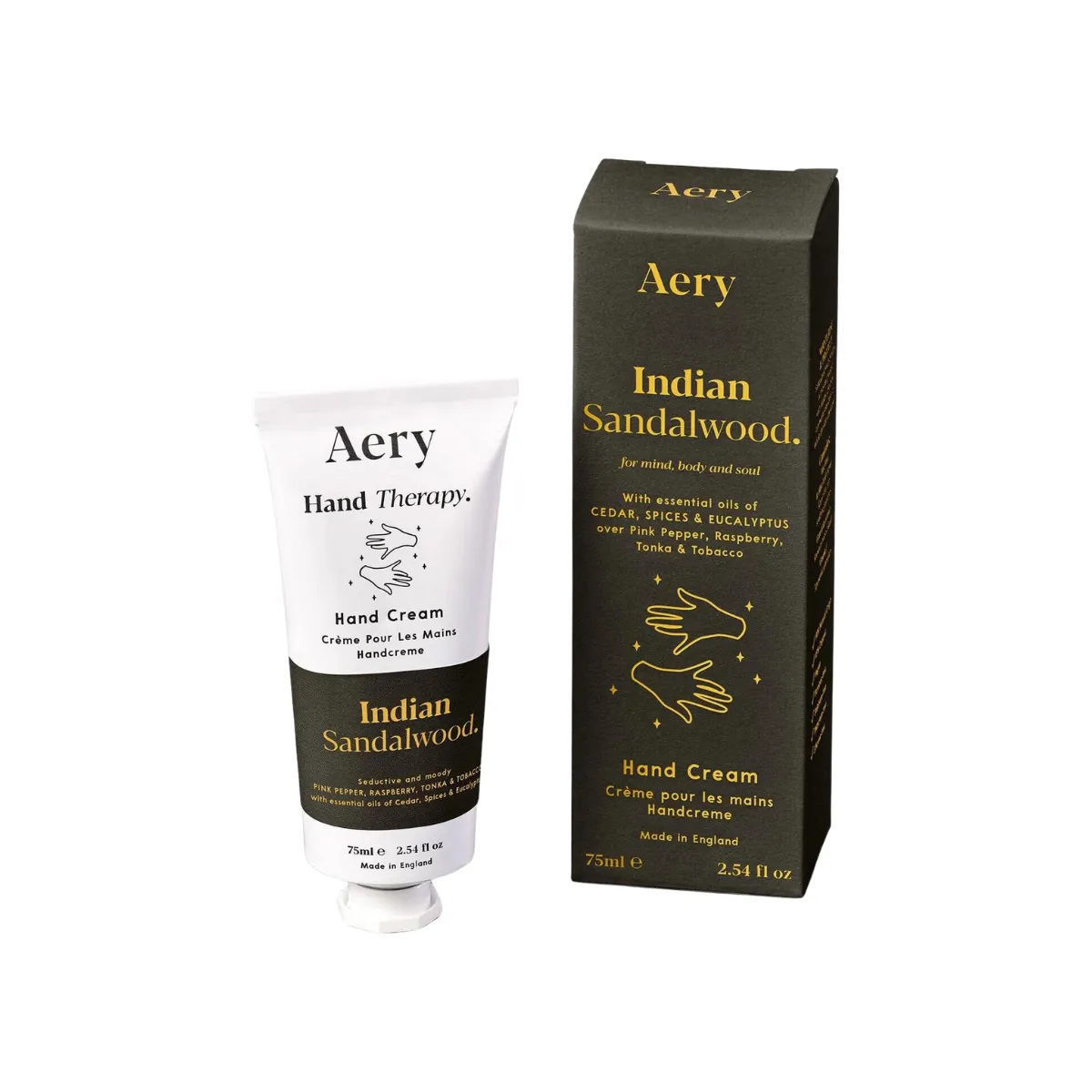 Aery Living   Indian Sandalwood Hand Cream - Pepper Raspberry And Tonka