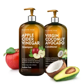 Apple Cider Vinegar Shampoo & Coconut Avocado Conditioner Set