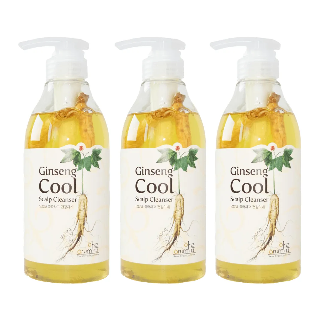 Arum Ginseng Cool Scalp Cleanser (Bundle of 3)