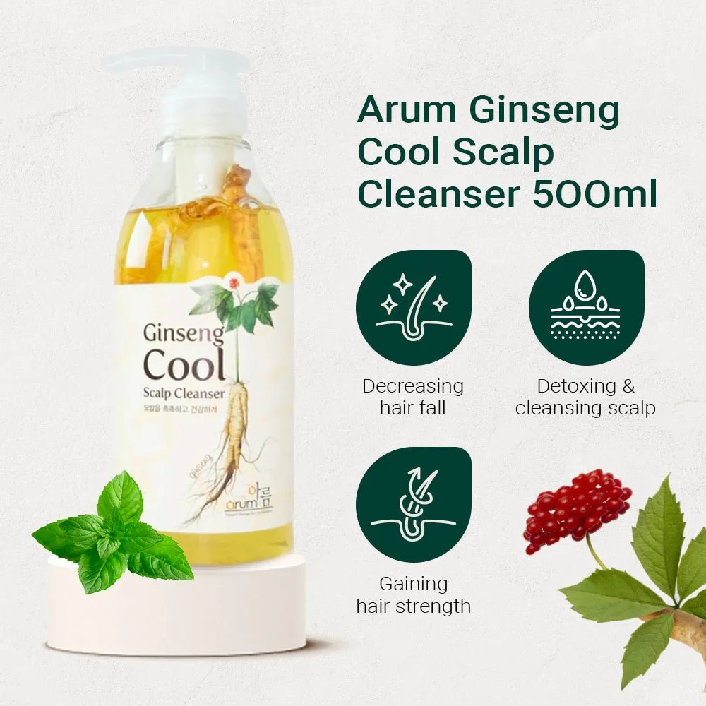 Arum Ginseng Cool Scalp Cleanser (Bundle of 3)