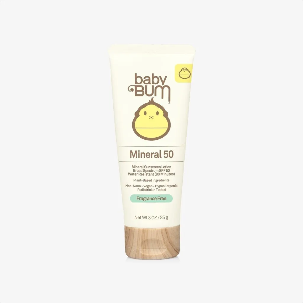 Baby Bum Mineral SPF 50 Sunscreen Lotion Fragrance Free