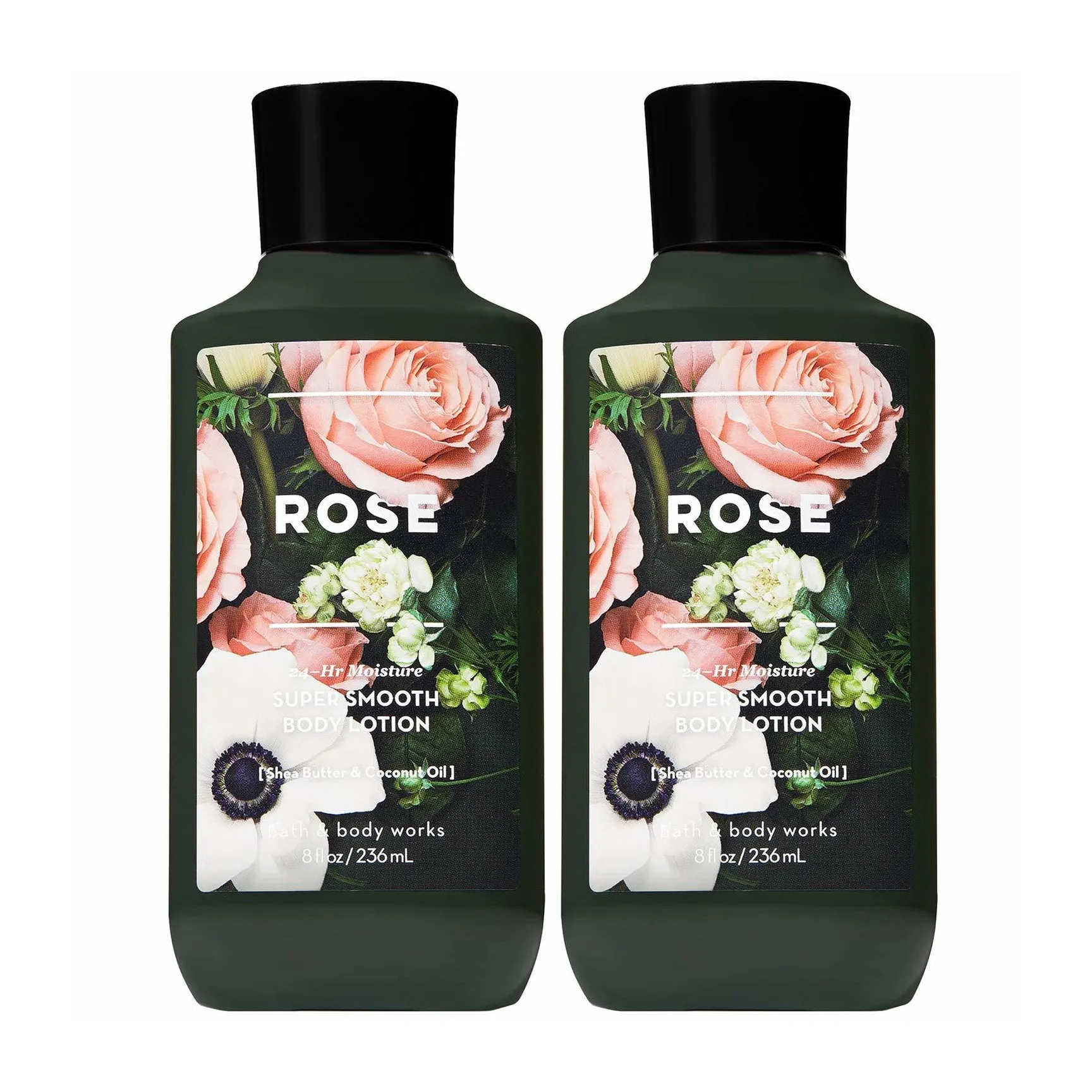 Bath & Body Works Rose Body Lotion 8.0 oz 2-PACK