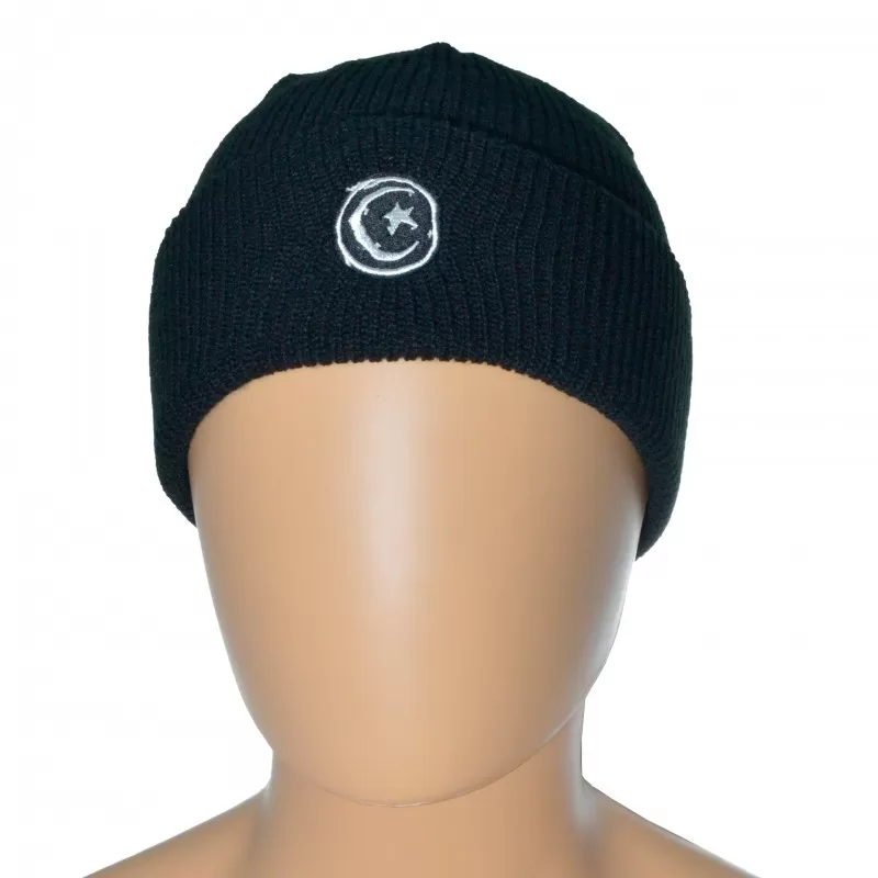 Beanie Foundation Star & Moon - Black