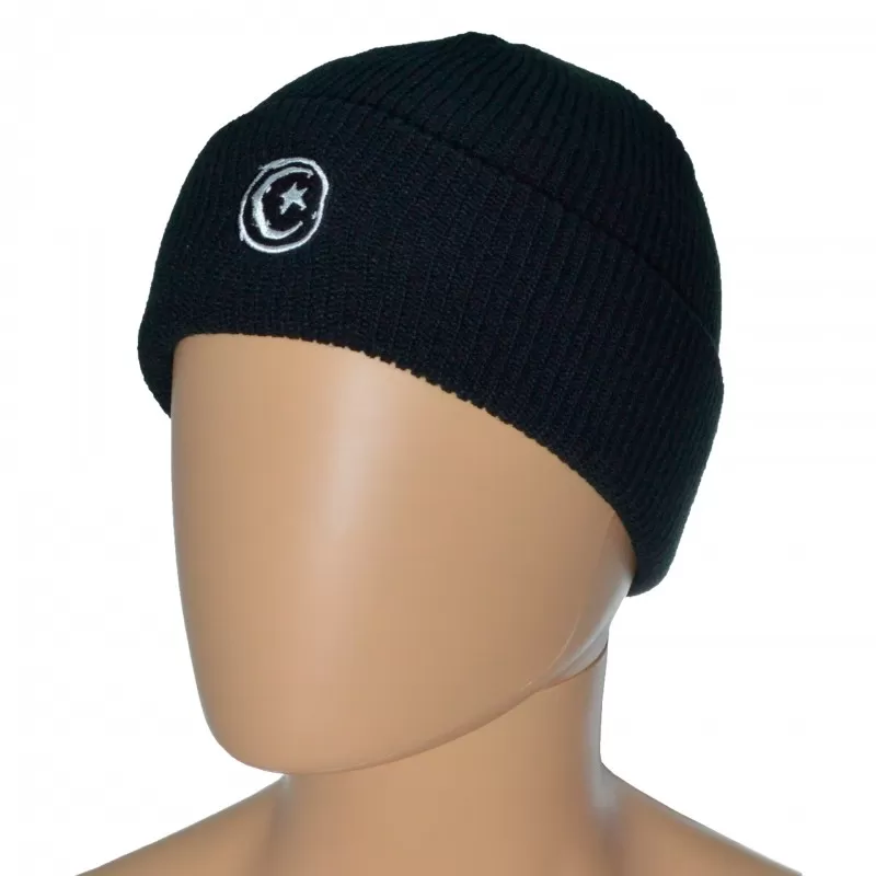 Beanie Foundation Star & Moon - Black