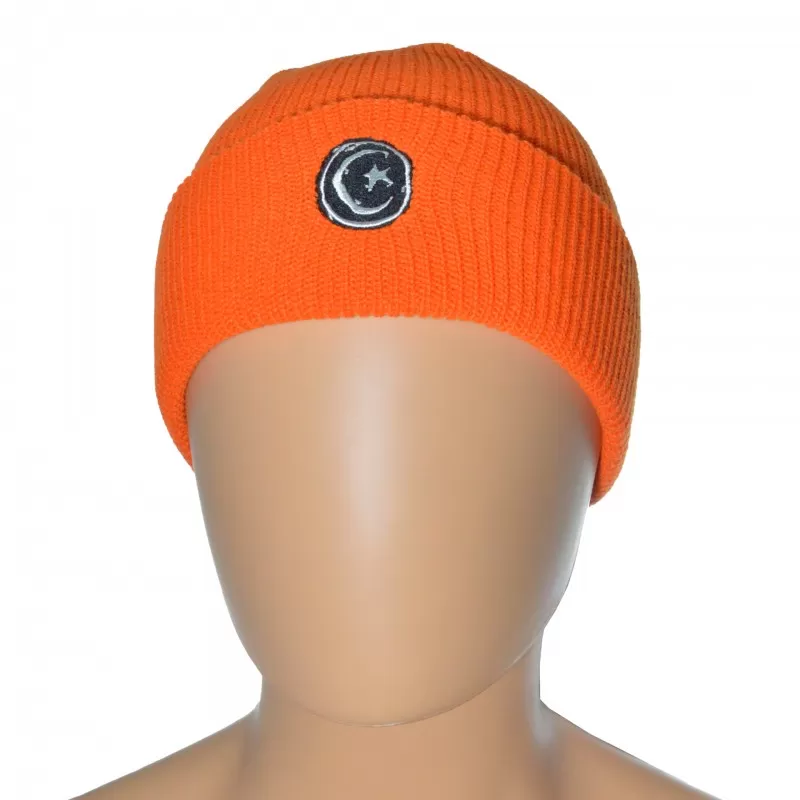 Beanie Foundation Star & Moon - Orange