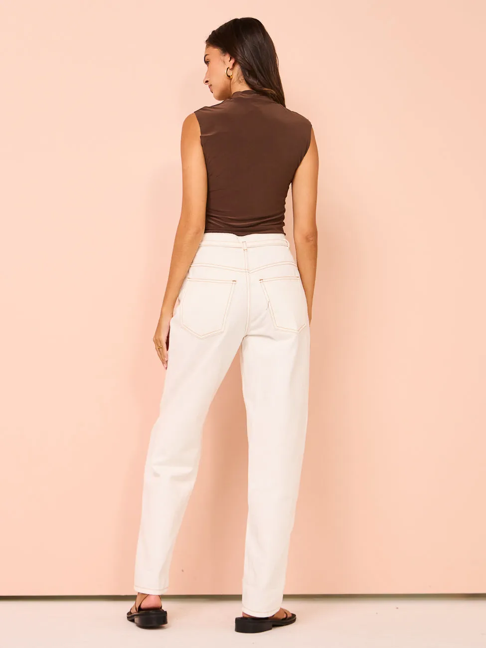 Camilla and Marc Saint Sleeveless Top in Milk Chocolate