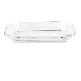 CLEAR GLASS SOAP DISH