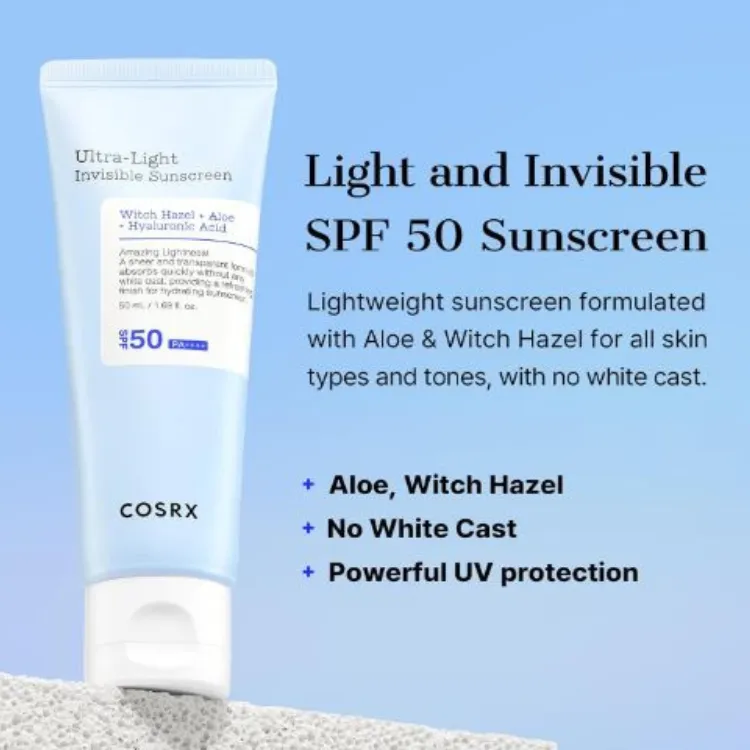 Cosrx Ultra-Light Invisible Sunscreen SPF50 PA ++++