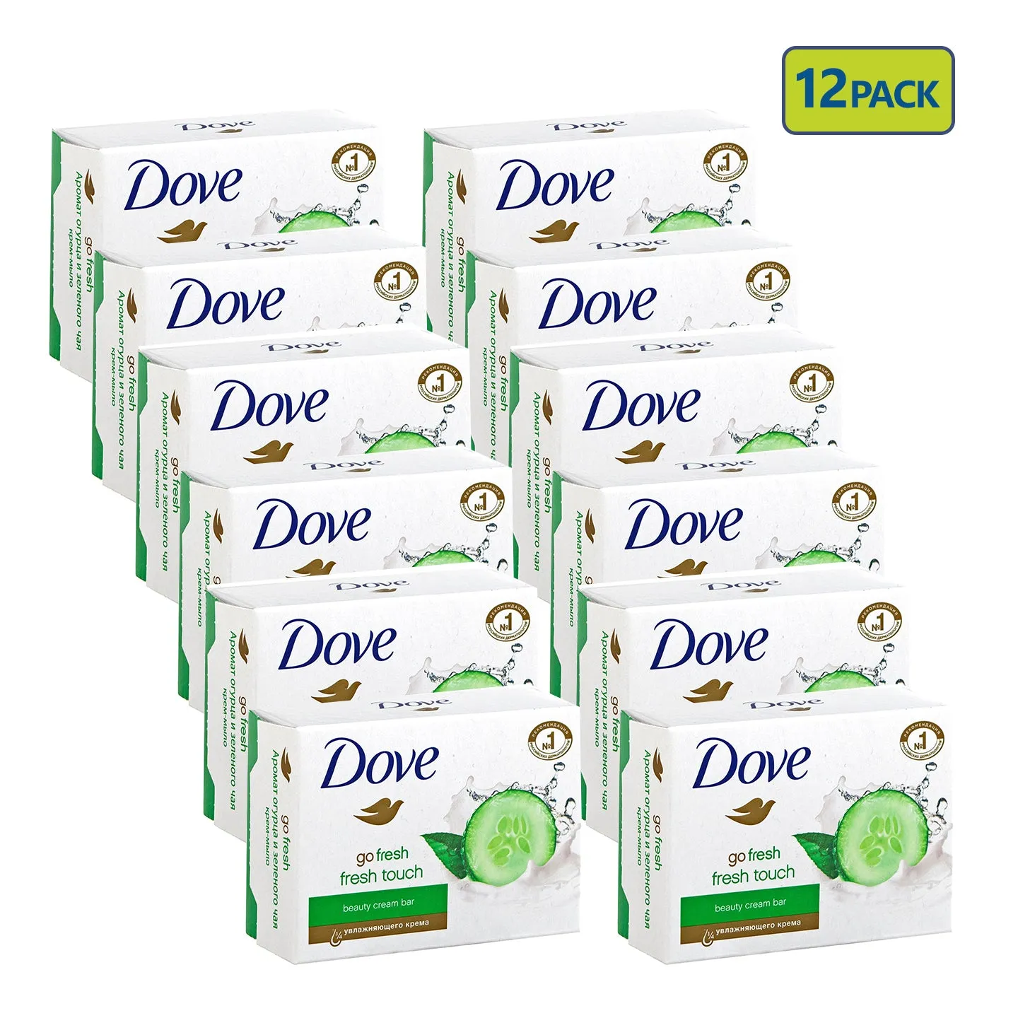 Dove Soap Bar Beauty Moisturizing Cream Bar 135g (Pack of 12)