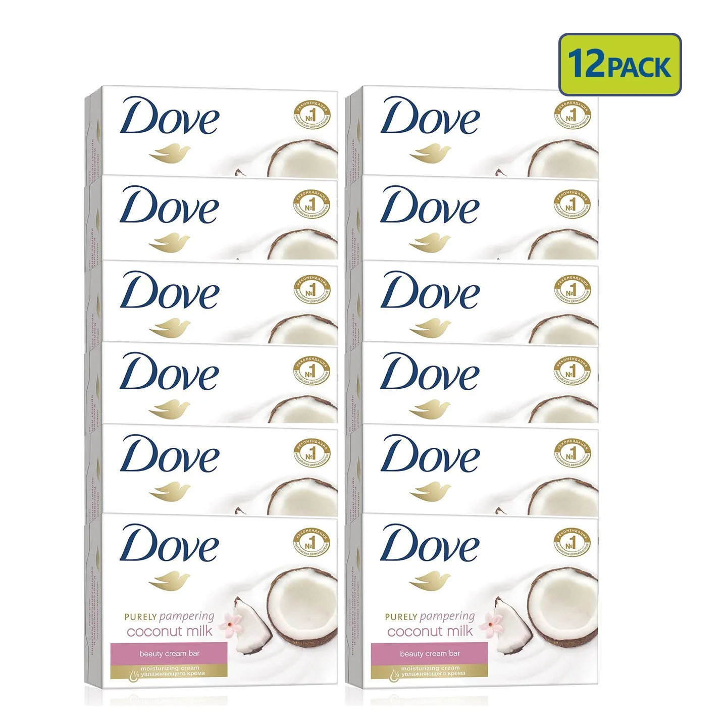 Dove Soap Bar Beauty Moisturizing Cream Bar 135g (Pack of 12)