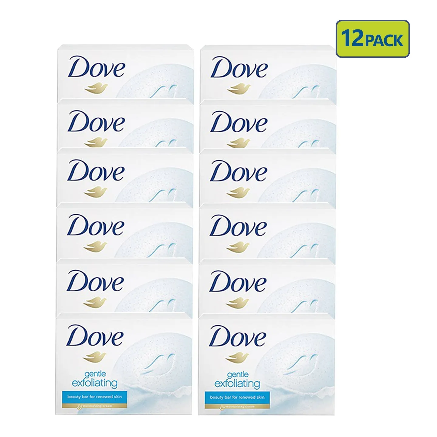 Dove Soap Bar Beauty Moisturizing Cream Bar 135g (Pack of 12)