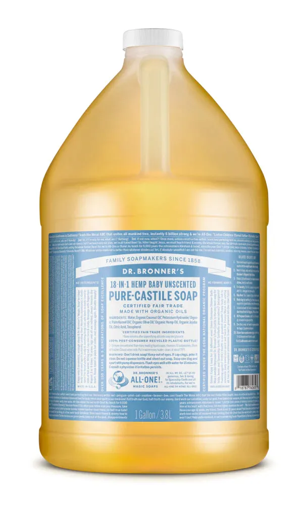 Dr. Bronner's Liquid Soap- Baby Unscented