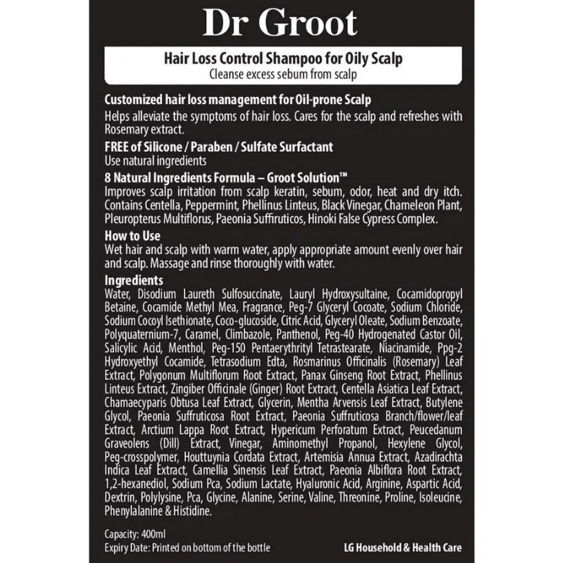 Dr. Groot Anti-Hair Loss Shampoo For Oily Scalp