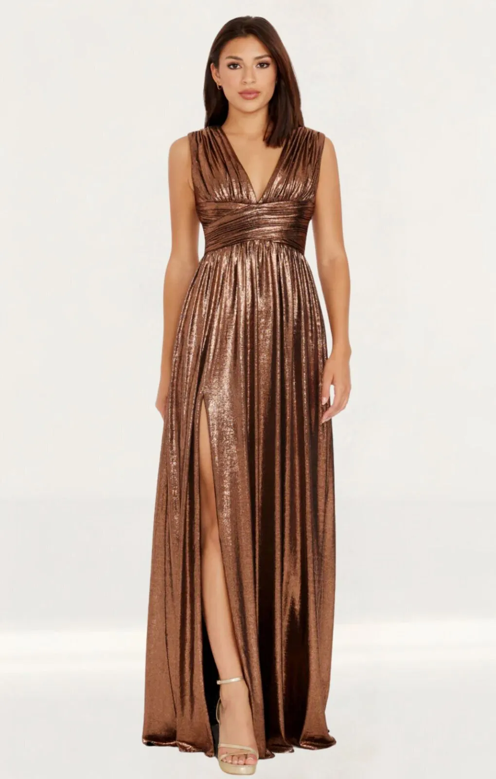 Dress the Population Bronze Jaclyn Dress