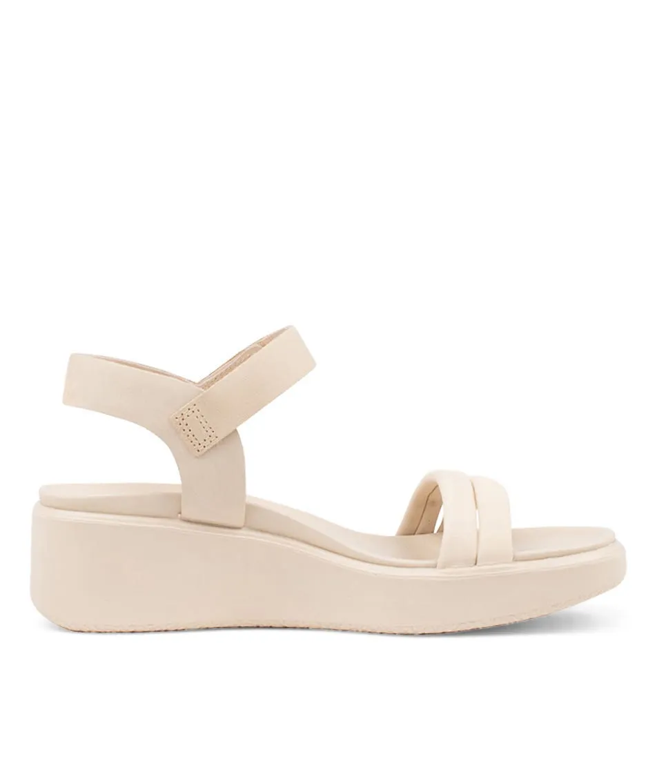 ECCO Flowt Wedge W Limestone Nubuck Sandals