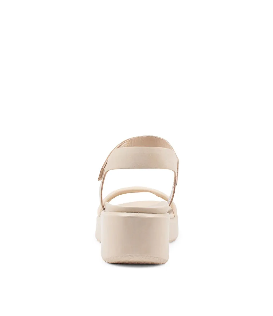 ECCO Flowt Wedge W Limestone Nubuck Sandals