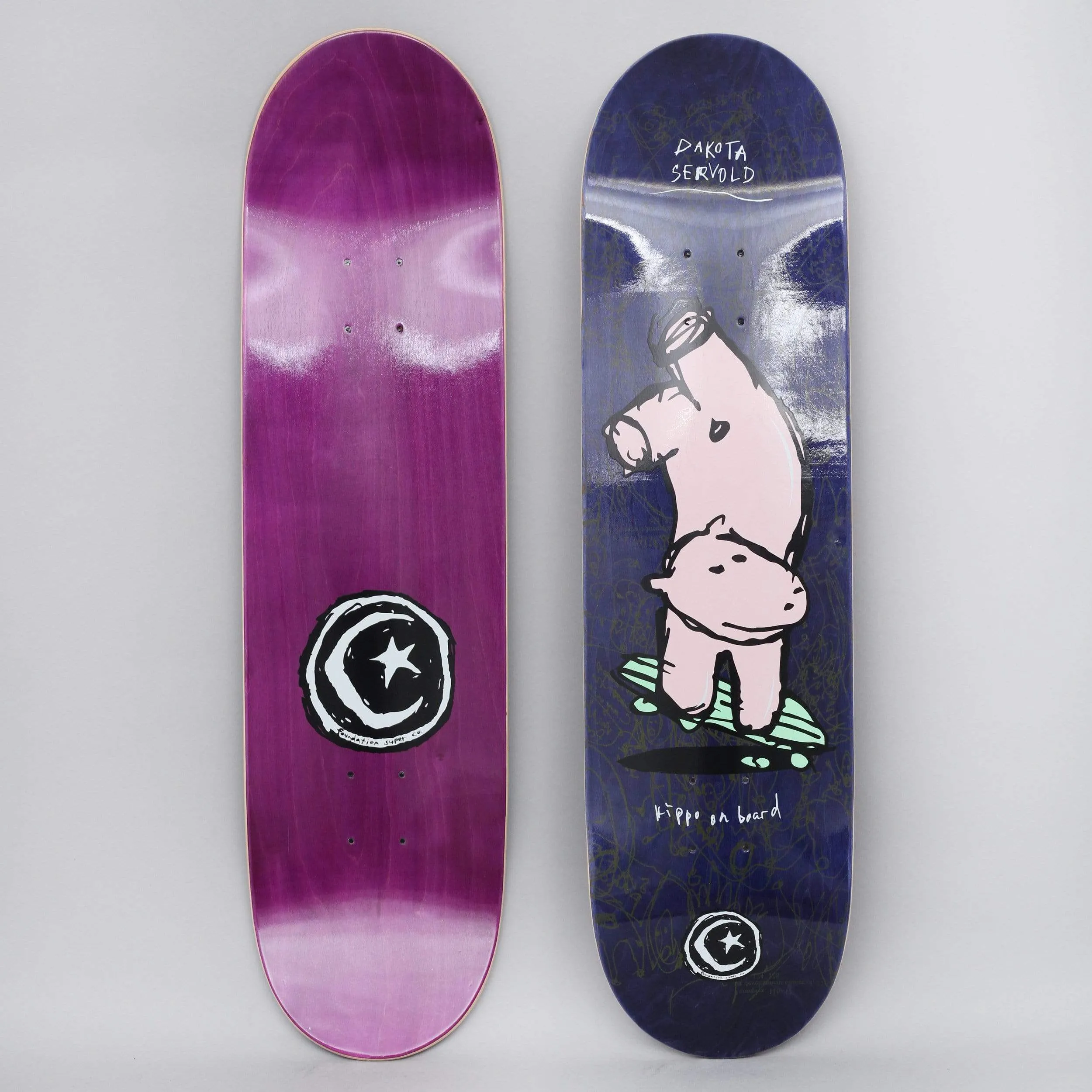 Foundation 8.25 Servold Hippo Skateboard Deck