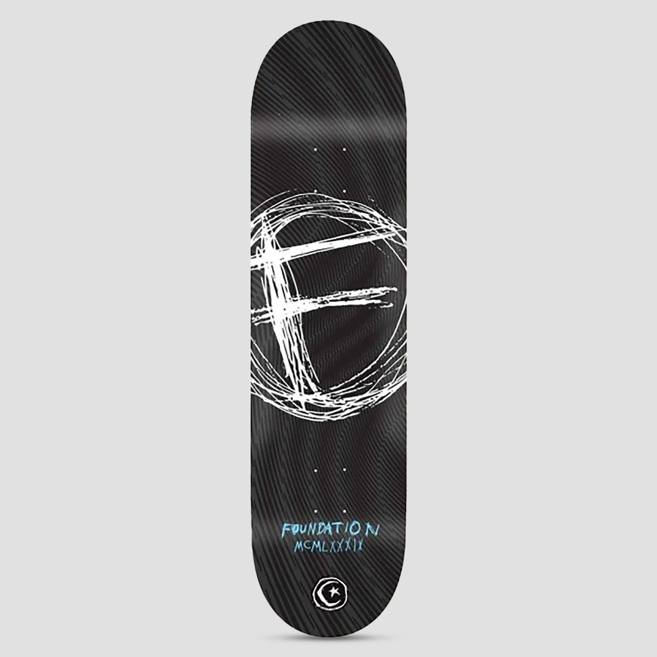 Foundation 8.25 Swank F Black Skateboard Deck Black