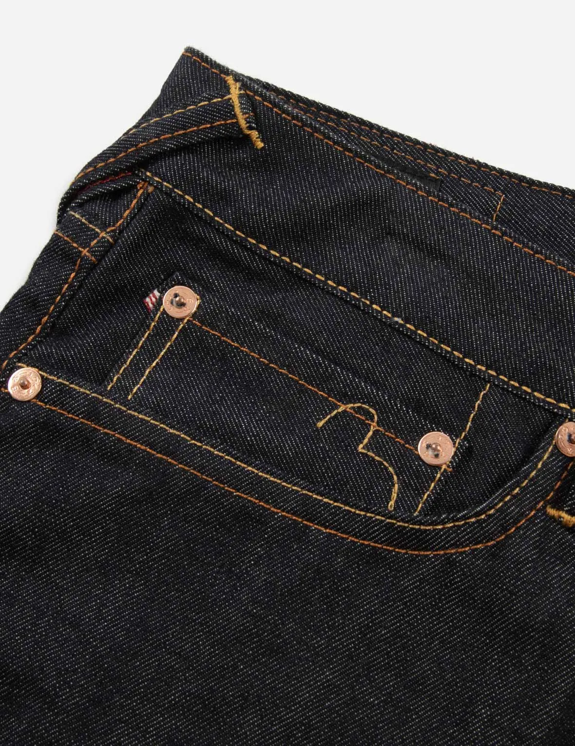 Fukurokuju Embroidery  Carrot Fit Jeans #2017