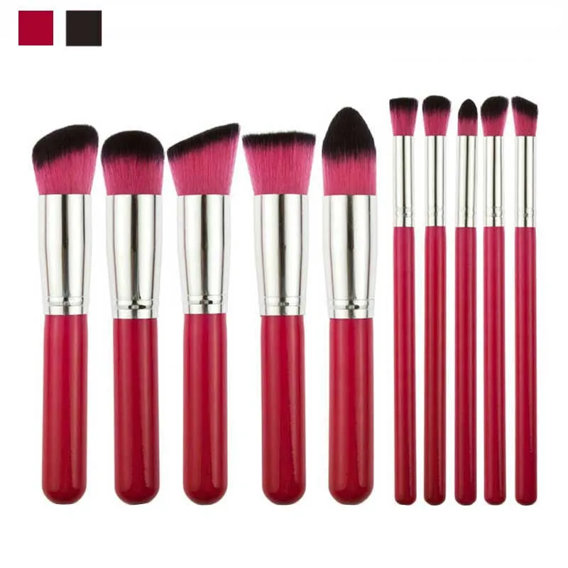 Guarantee 10pcs Makeup Brushes Set Powder Foundation Eyeshadow Tool mutilcolor maquillaje Anne GS