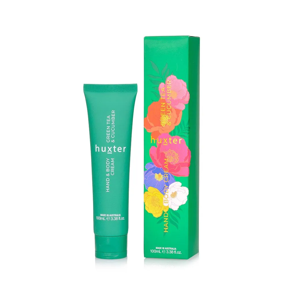 Hand & Body Cream 100ml Boxed - Green Tea & Cucumber