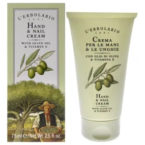 Hand and Nail Cream by LErbolario for Unisex - 2.5 oz Cream