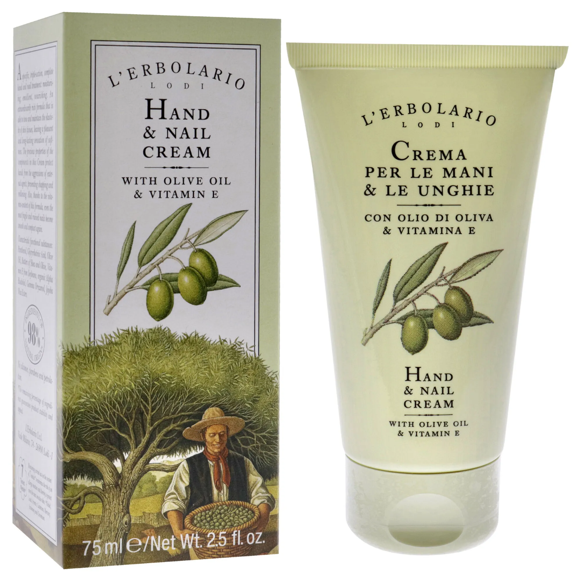 Hand and Nail Cream by LErbolario for Unisex - 2.5 oz Cream