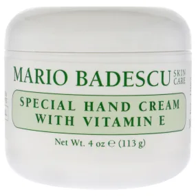 Hand Cream Vitamin E by Mario Badescu for Unisex - 4 oz Cream