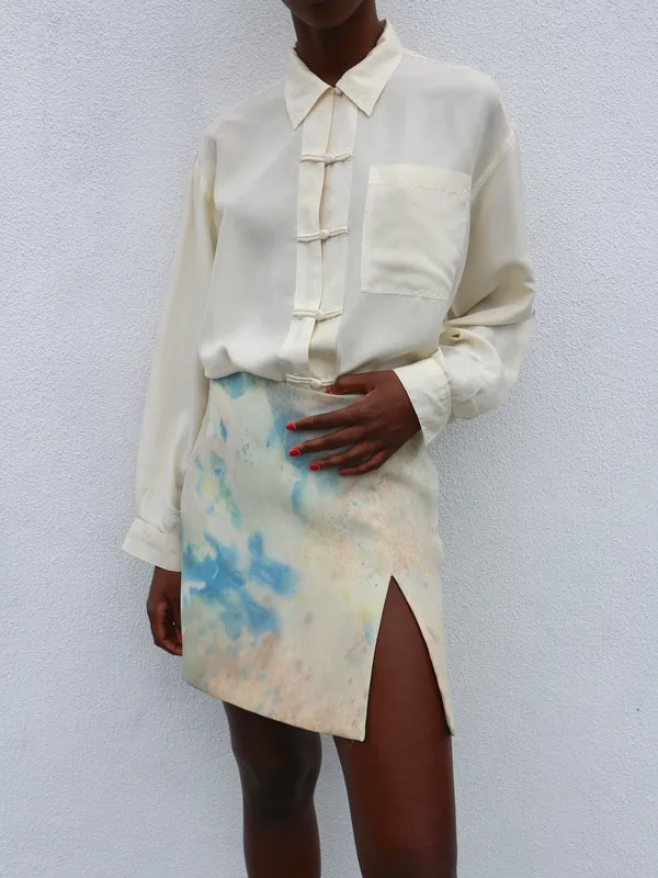 HOH Curate Hand-Dyed Skirt - Cream/Pastel